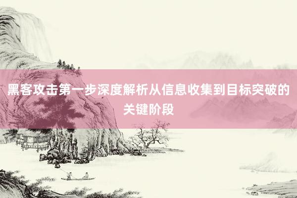 黑客攻击第一步深度解析从信息收集到目标突破的关键阶段